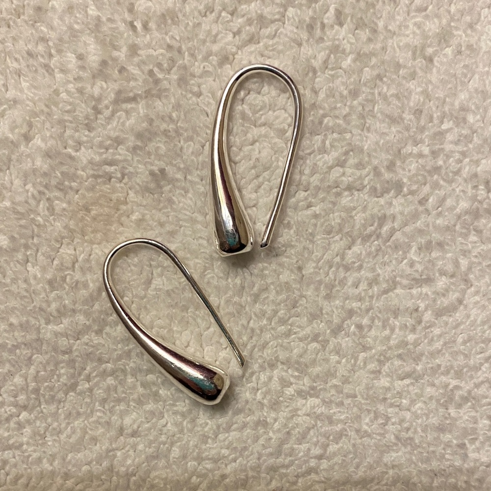 Elegant Sterling Silver Teardrop Earrings